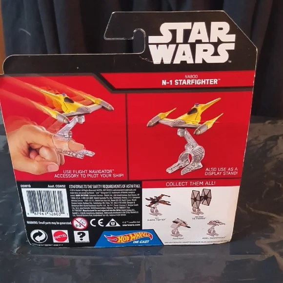 Hot Wheels 2014 Star Wars Naboo N-1 Starfighter Brand New Die-Cast - Picture 5 of 5